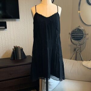 Madewell chiffon slip dress